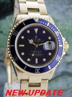 (image for) ROLEX 18K Y/G OYSTER PERPETUAL DATE / BLUE SUBMARINER / 16808